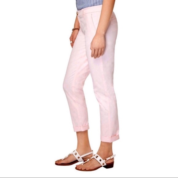 Tommy Hilfiger Hampton Stretch Slim Pink Chino Pants Sz 16 NWT - Picture 2 of 14